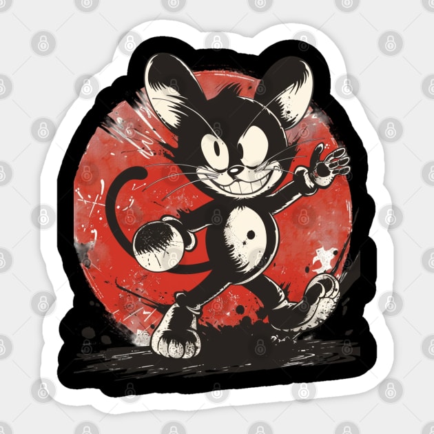 Felix The Cat DIY Crafts Sticker by Merle Huisman